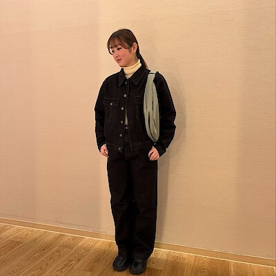 婦人和紙混デニムジャケット ダークグレー | 無印良品